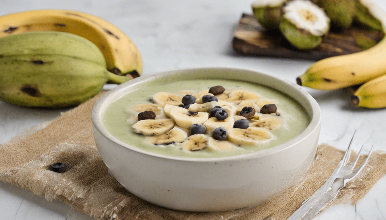 Guyabano and Banana Smoothie Bowl