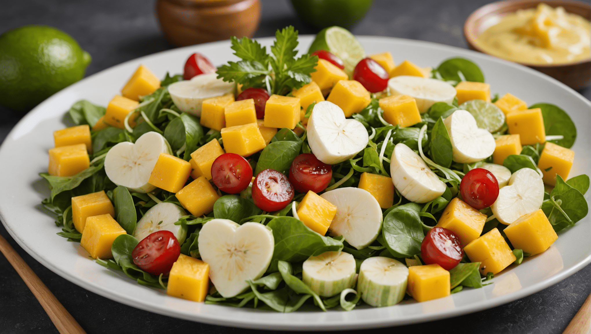 Hearts of Palm and Mango Salad with Lime Dressing