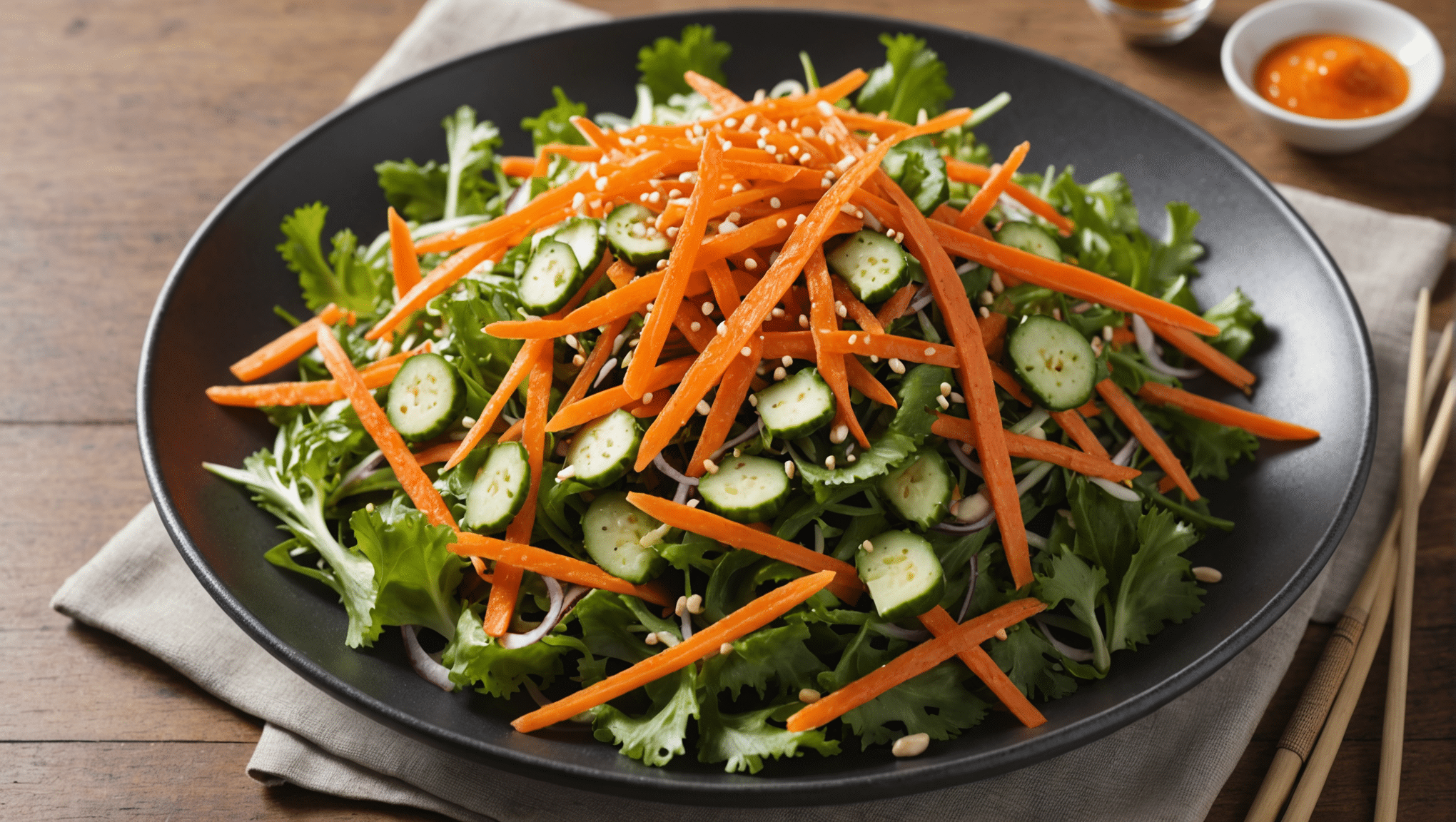 Hijiki and Carrot Salad with Sesame Dressing