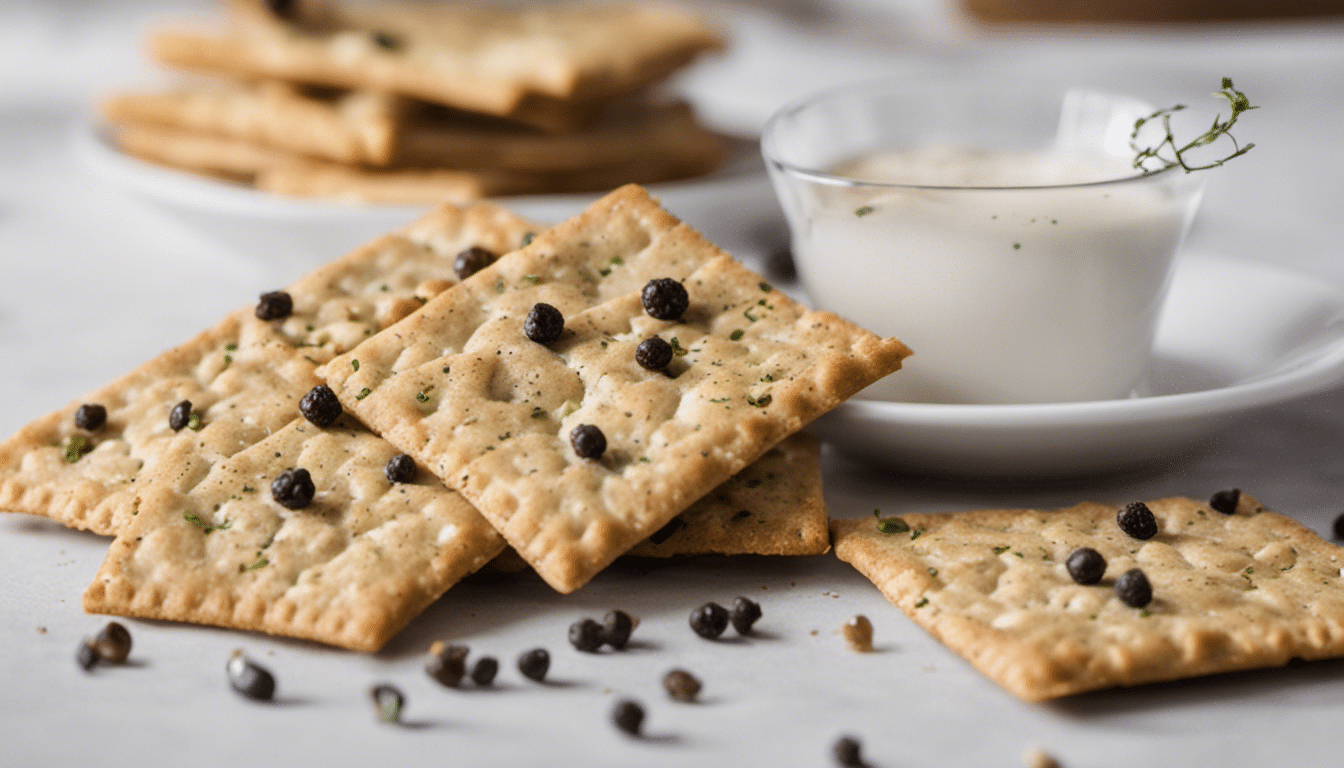 Homemade Black Pepper Crackers