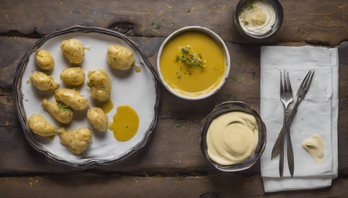 Homemade Brown Mustard and Garlic Aioli