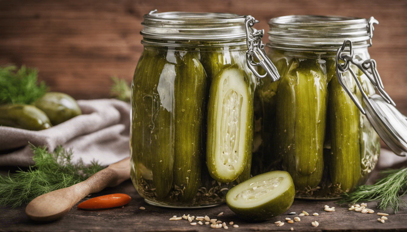 Homemade Pickles with Dill Seed