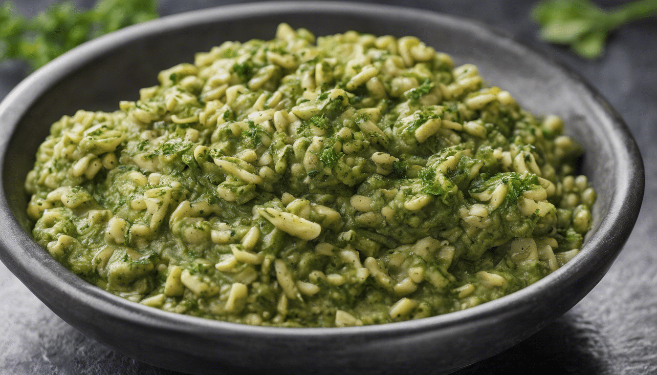 Homemade Stone Parsley Pesto