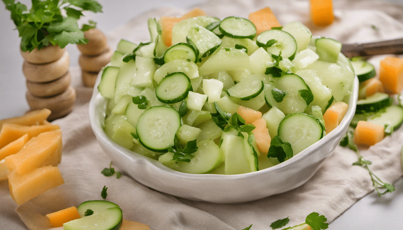 Honeydew Melon and Cucumber Salad