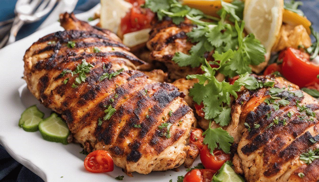 Delicious Huacatay Rubbed Grilled Chicken