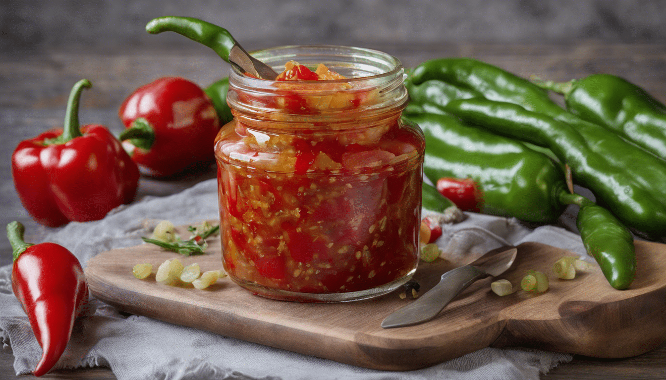 Hungarian Wax Pepper Relish.