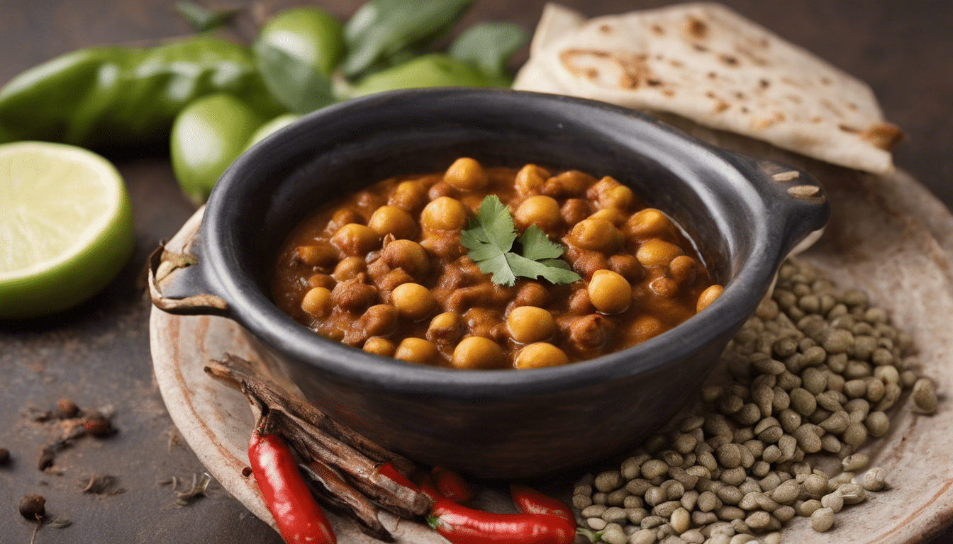 Indian Chole with Bay Leaf and Spices