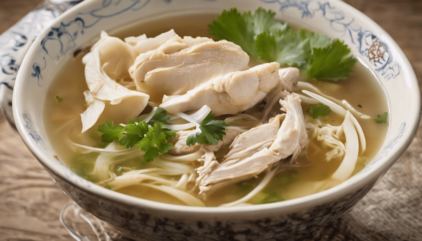 Indonesian Soto Ayam (Chicken Soup) with Greater Galangal