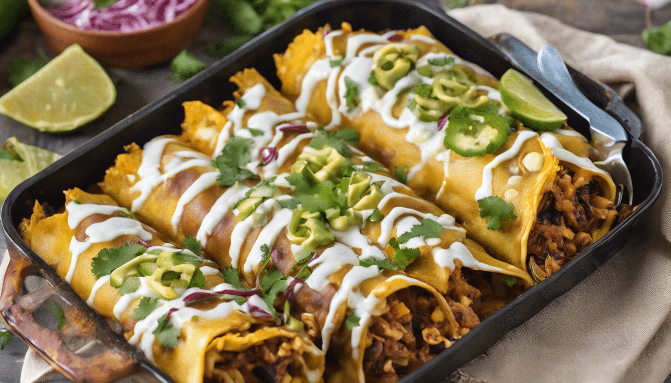 Delicious Jackfruit Enchiladas