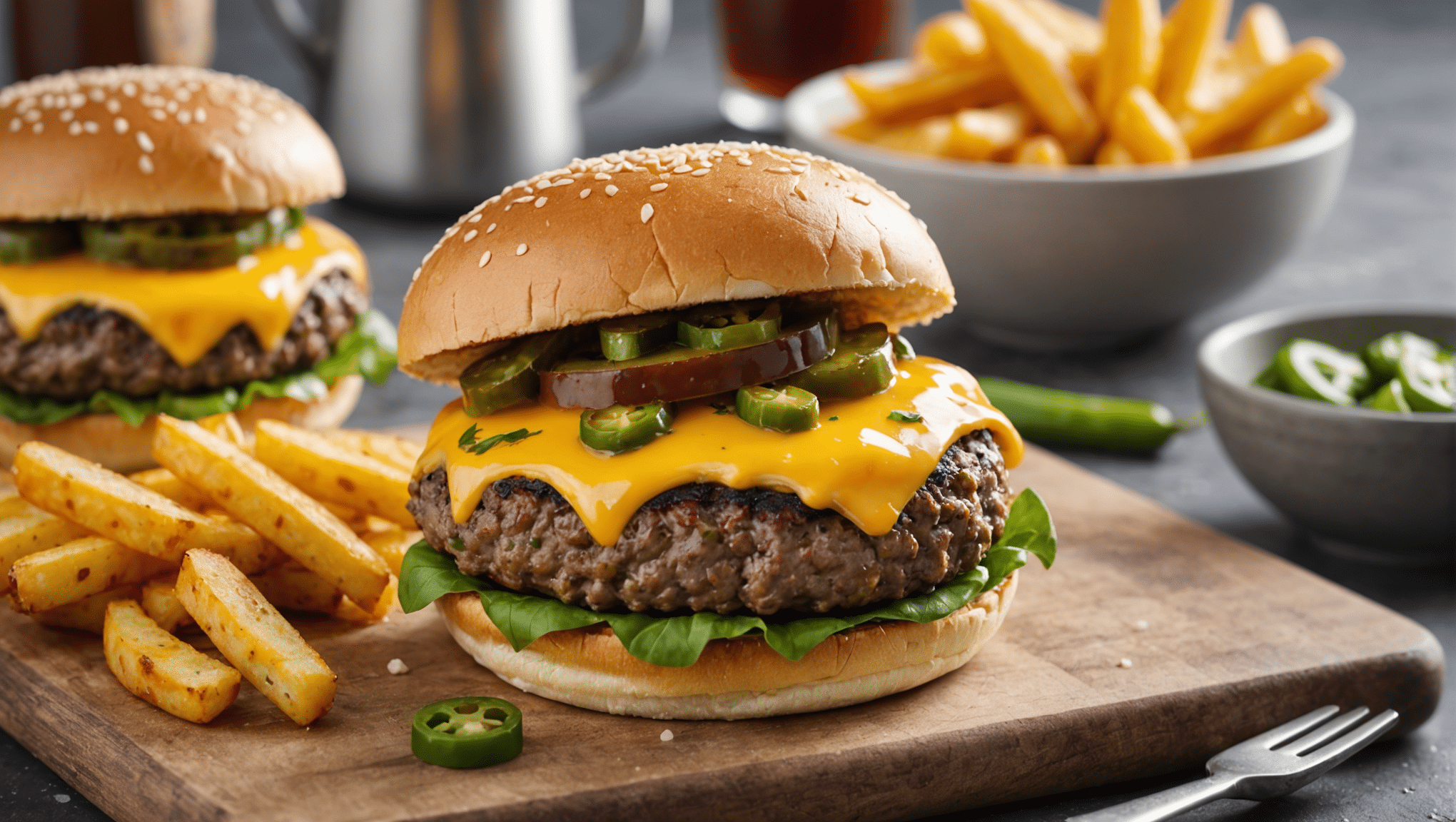 Jalapeno Cheddar Burgers