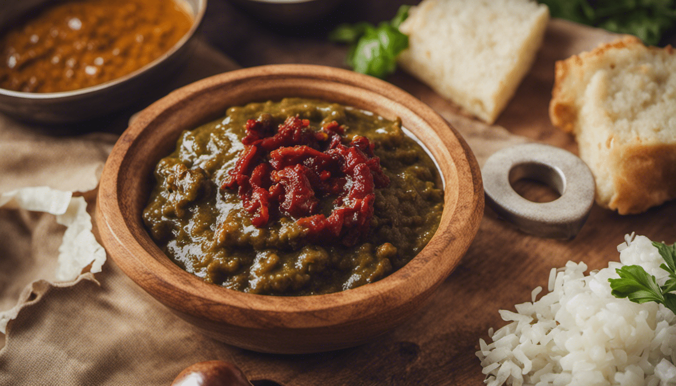 Jambul chutney in a bowl