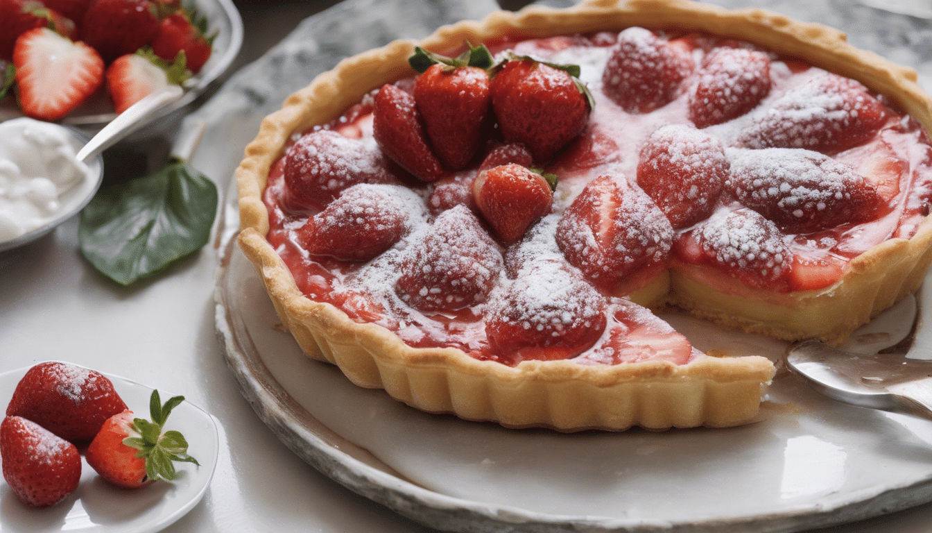 Jambul and Strawberry Tart