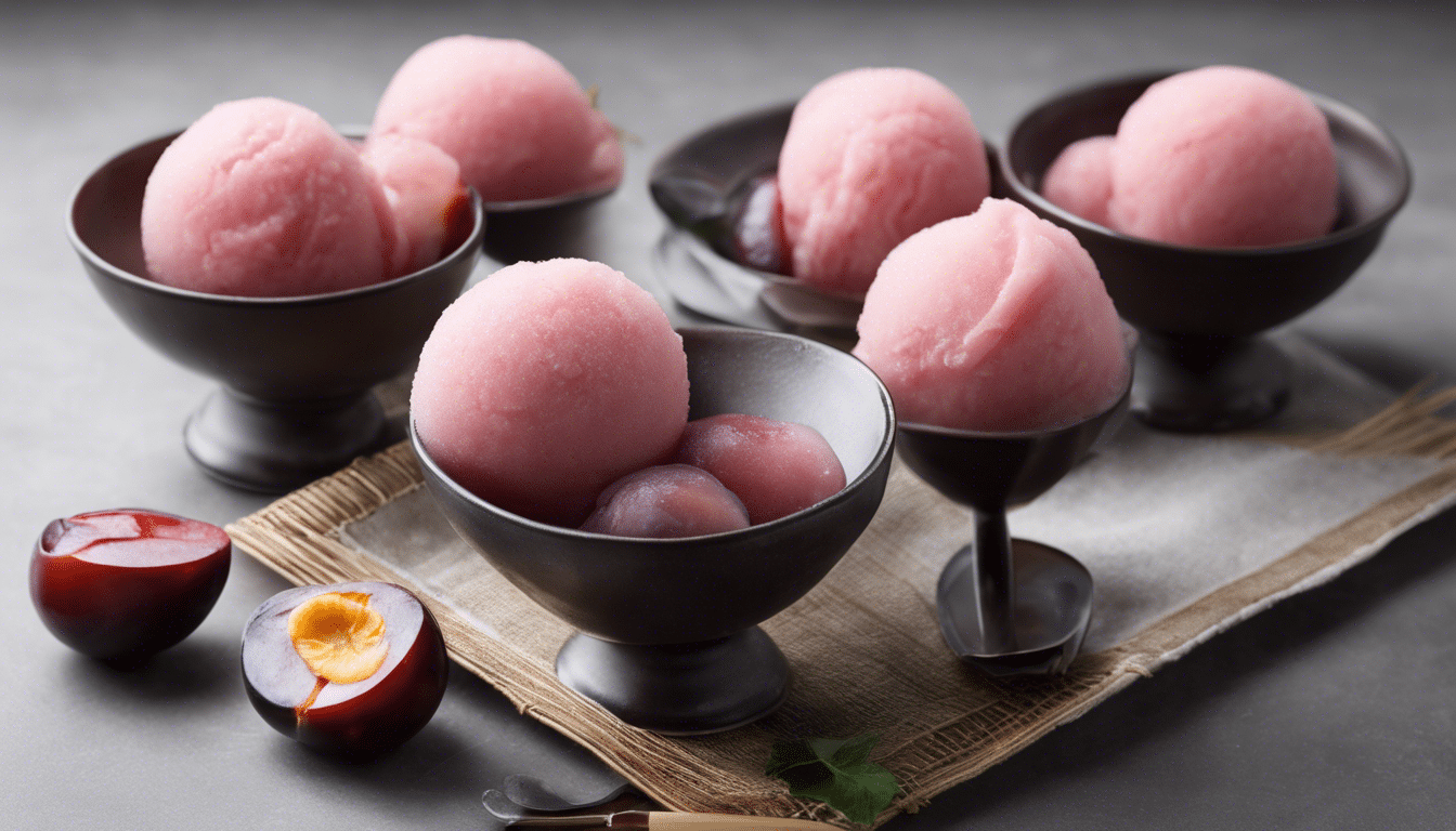 Japanese Plum Sorbet