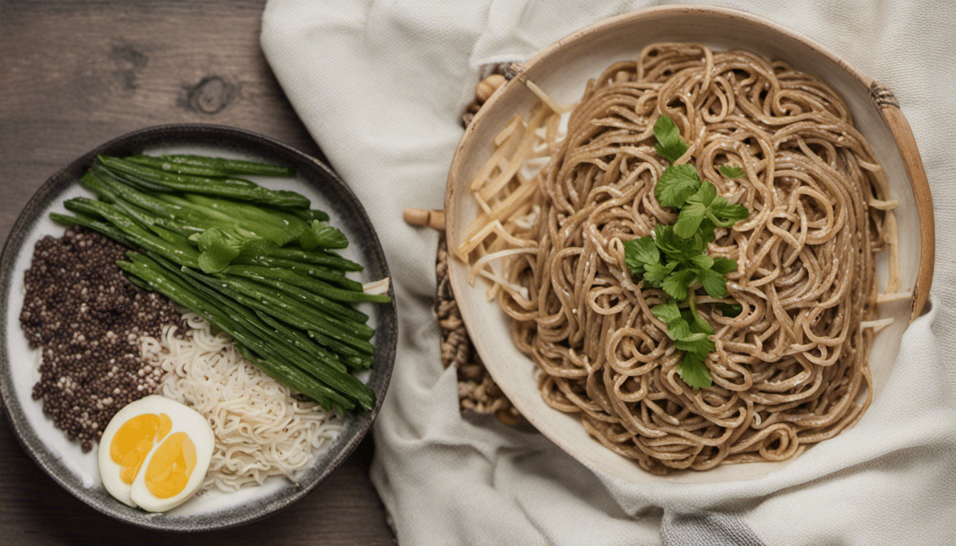 Japanese Sesame Seed Soba Noodles