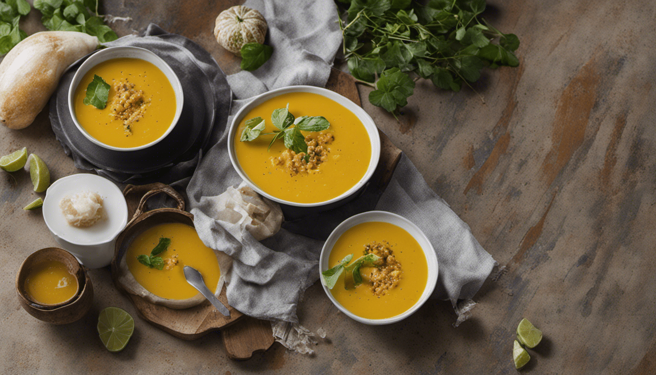 Kaffir Lime Roasted Pumpkin Soup