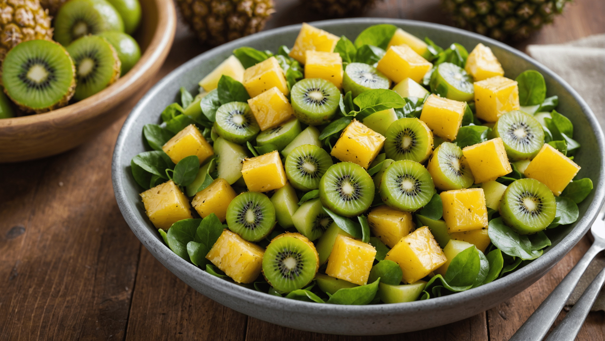 Kiwifruit and Pineapple Salad