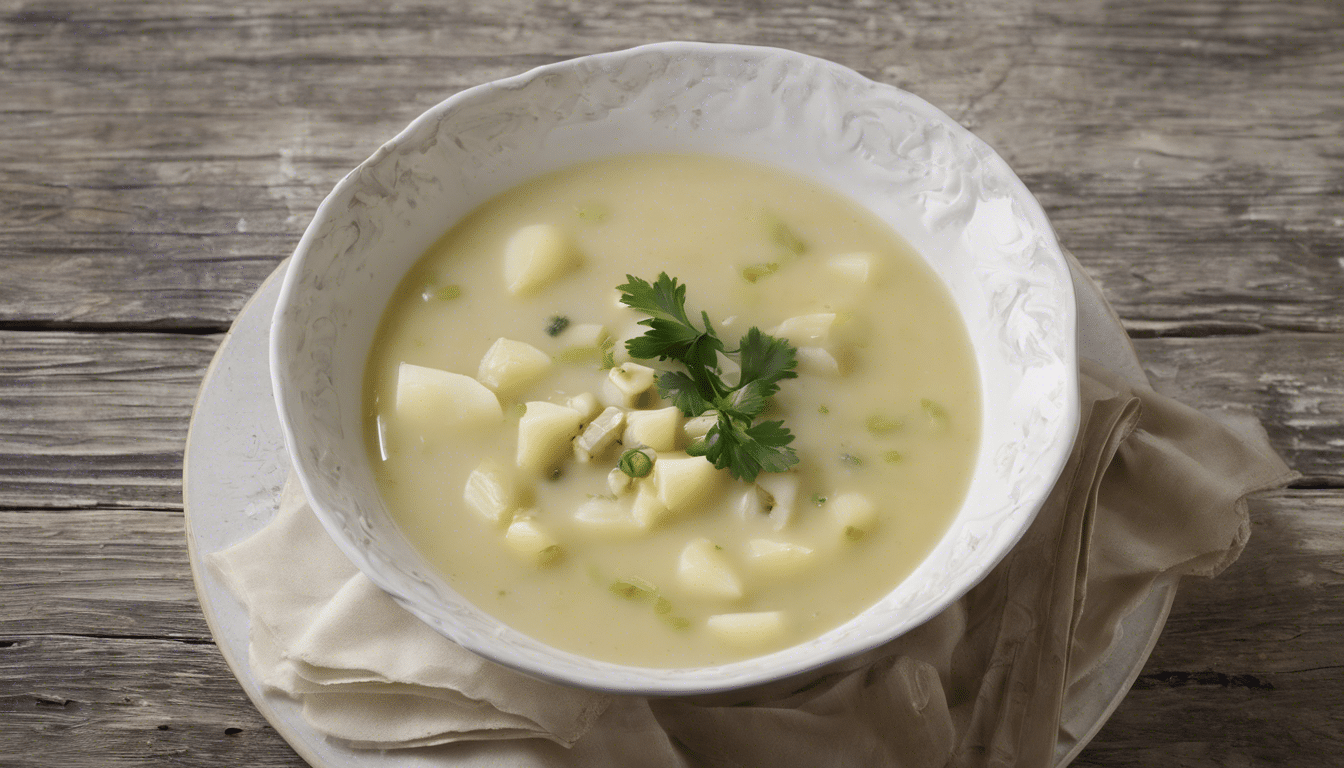 A tasty bowl of Kohlrabi Soup