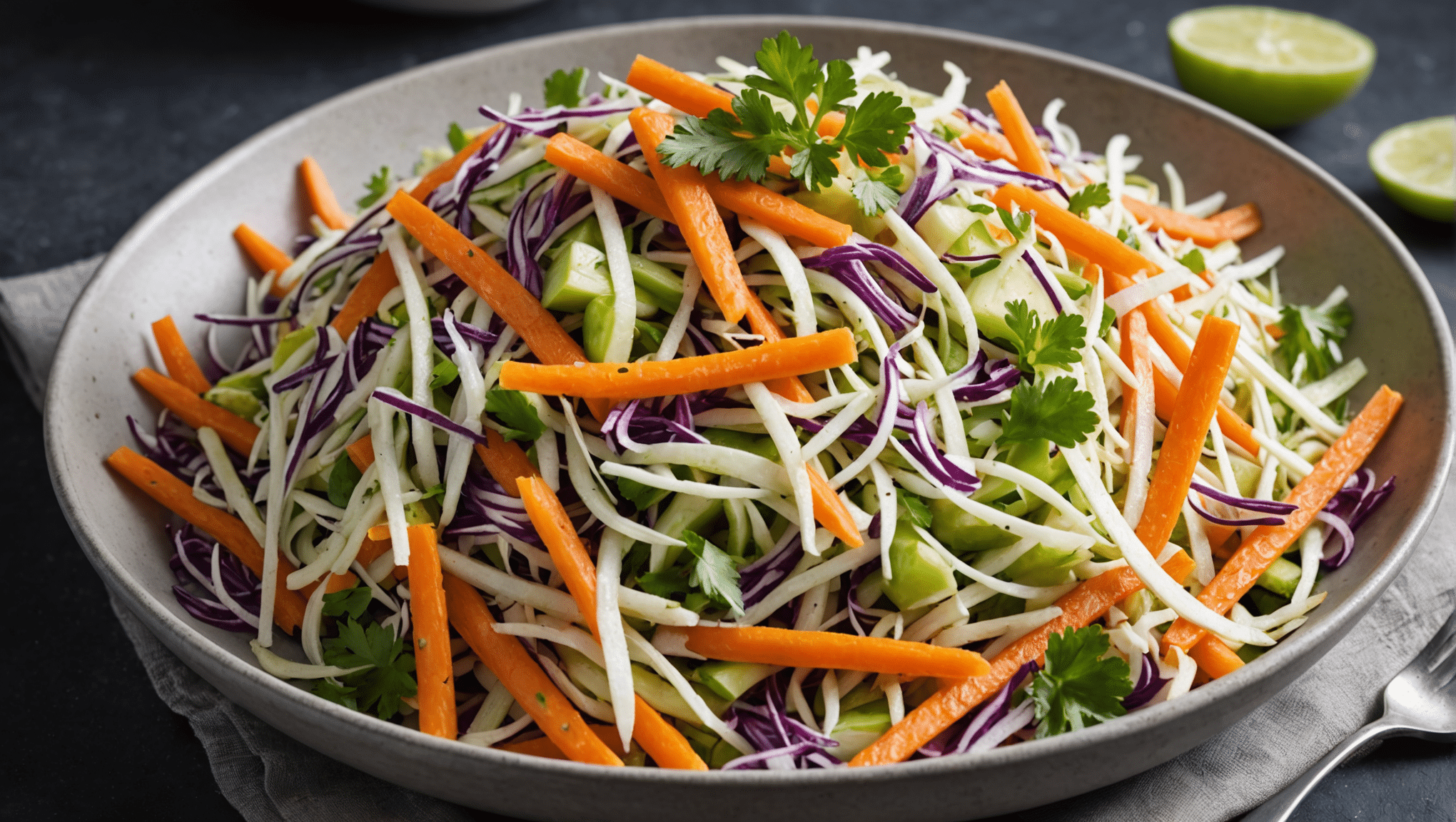 Kohlrabi and Carrot Slaw