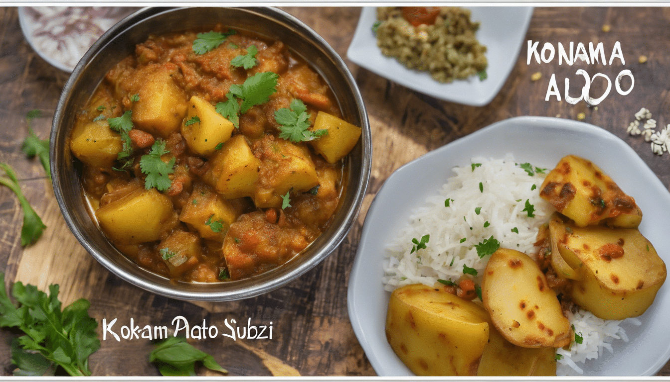 Kokam Aloo Subzi - a tangy potato curry using Kokam seeds