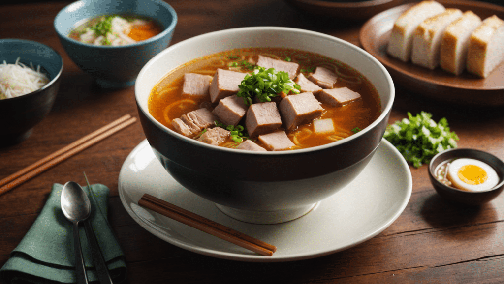Komatsuna and Pork Soup