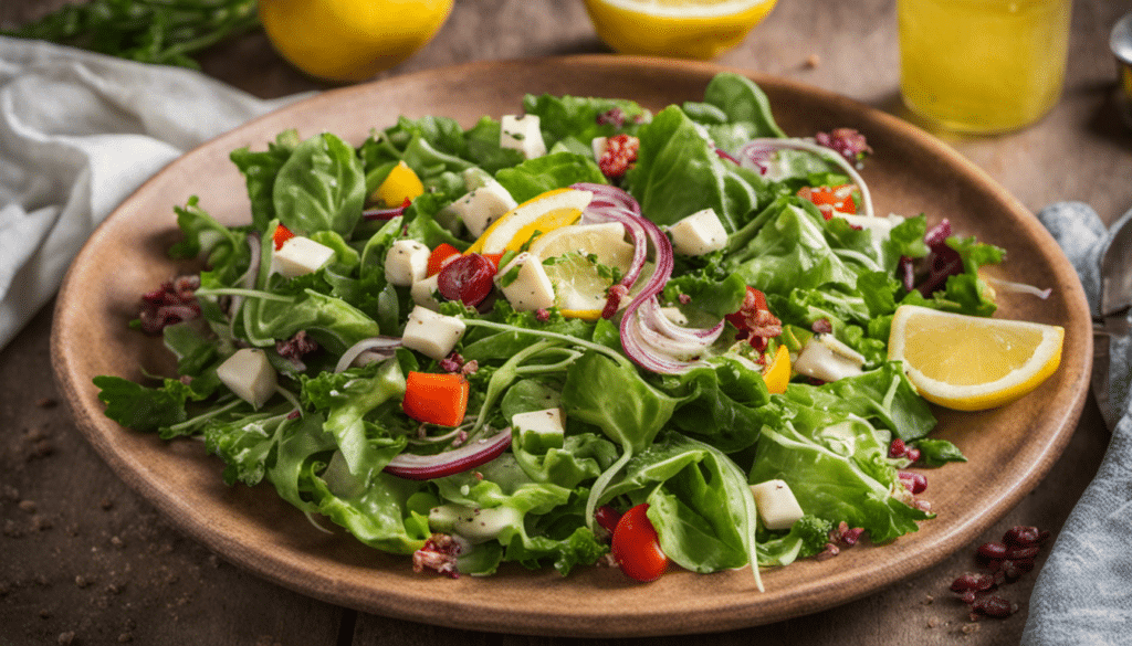 Kukas Salad with Lemon Dressing