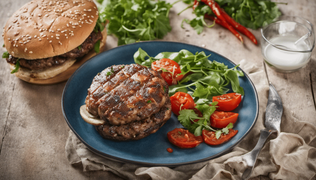 Lamb and Harissa Burgers