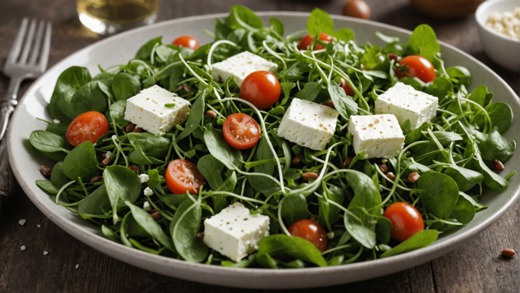 Land Cress and Goat Cheese Salad