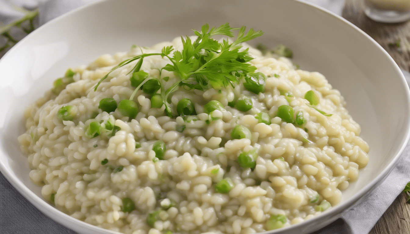 A delicious bowl of Leaf Celery and Parmesan Risotto