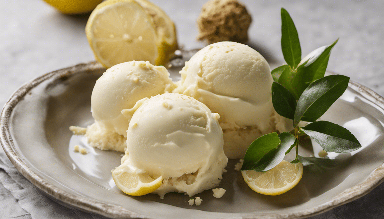 Lemon Myrtle and Coconut Ice Cream
