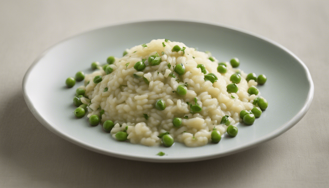 Lemon Verbena and Pea Risotto