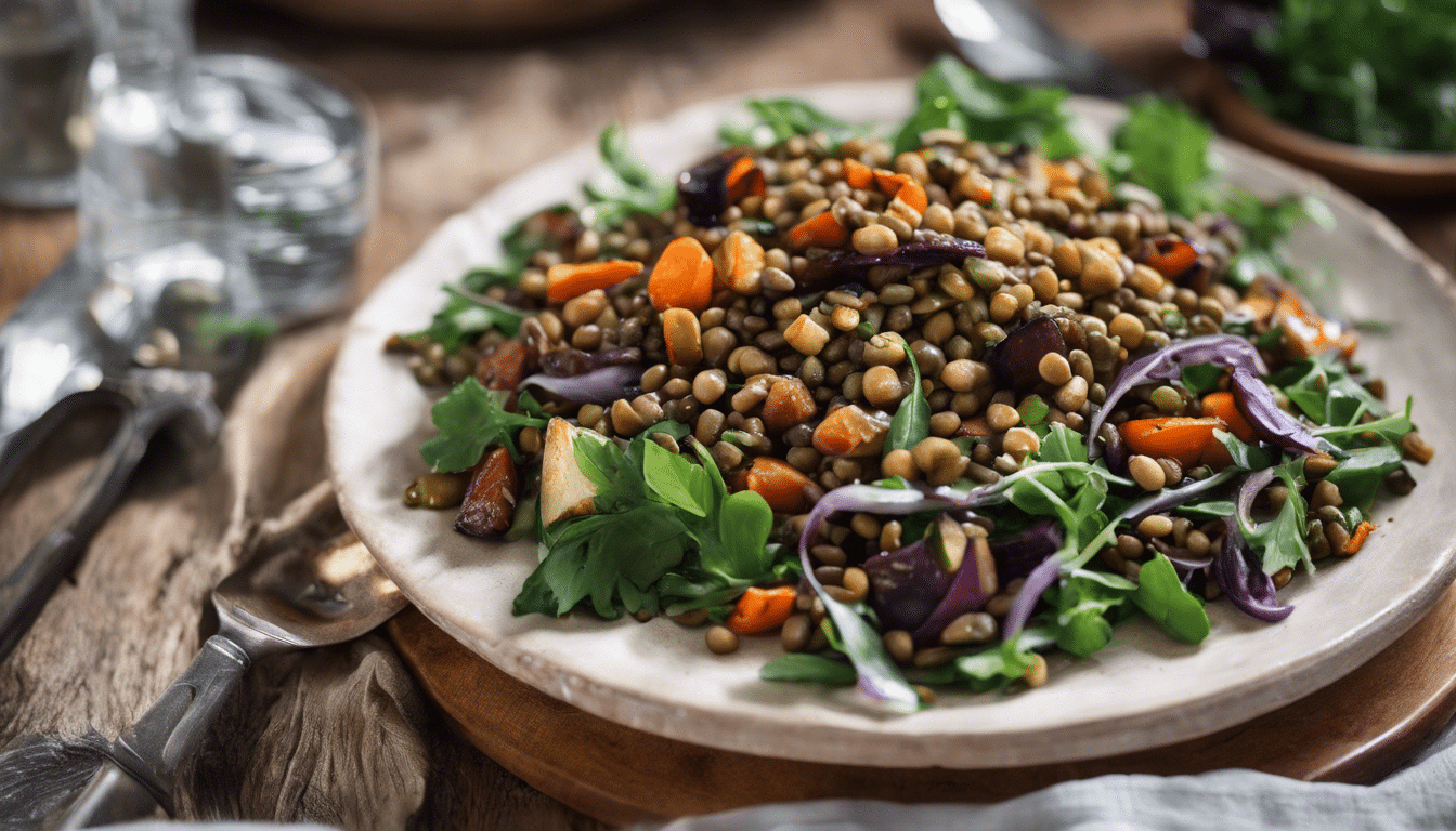 Lentil Salad with Roasted Vegetables