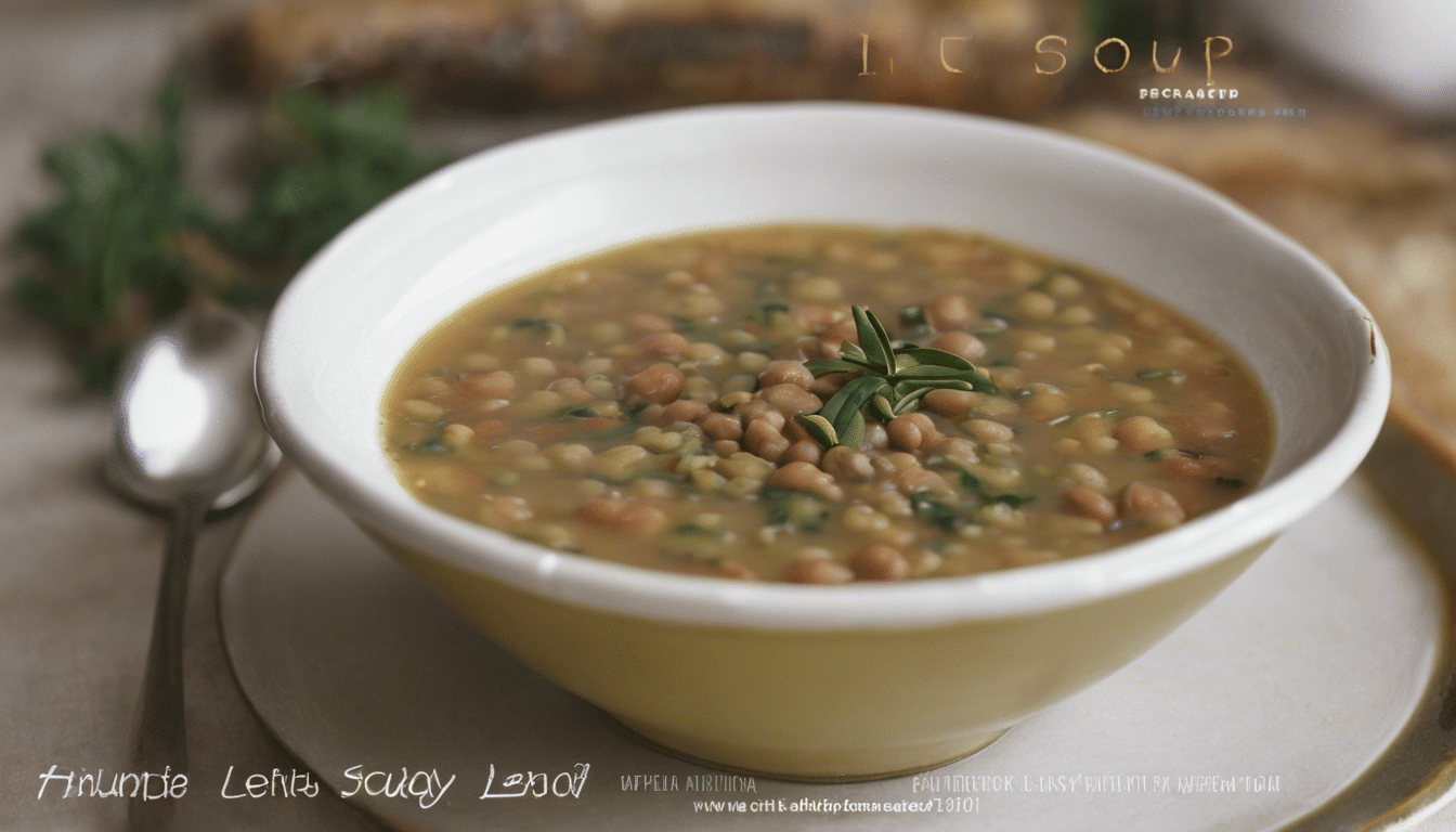 Lentil Soup with California Bay Laurel
