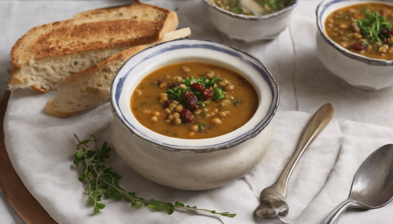 Lentil and Barberry Soup