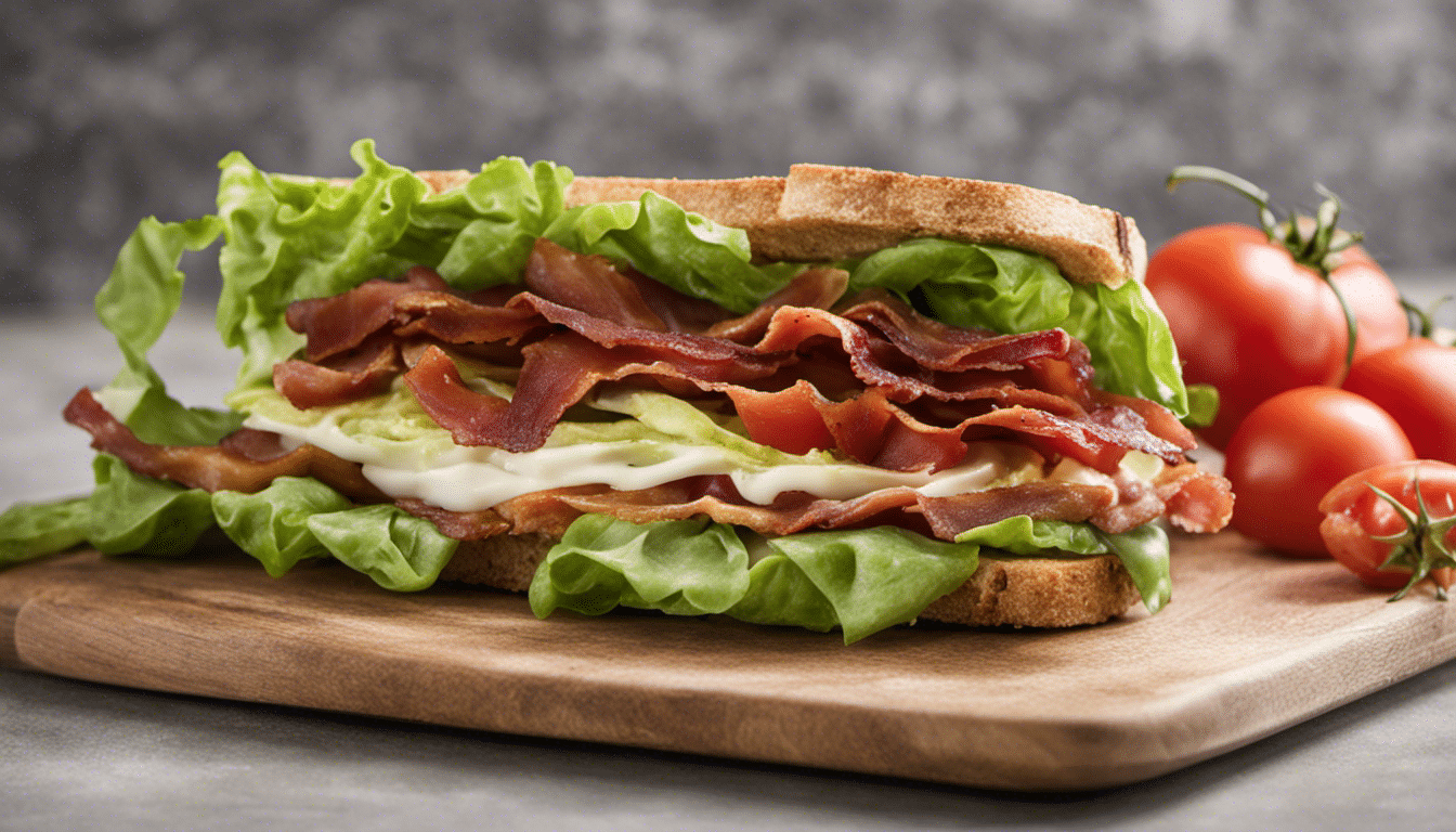 Lettuce Bacon and Tomato Sandwich