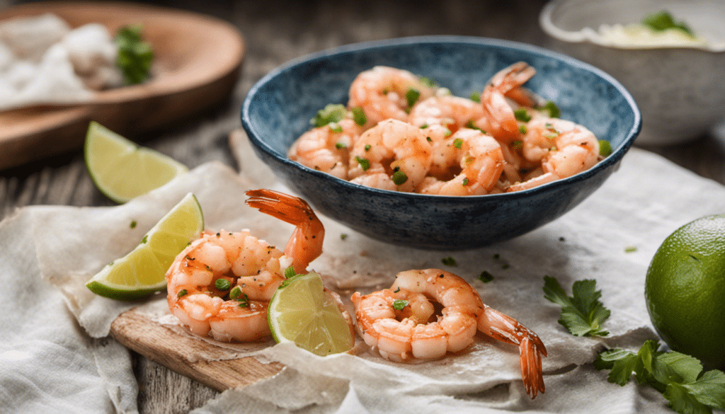 Lime Garlic Shrimps