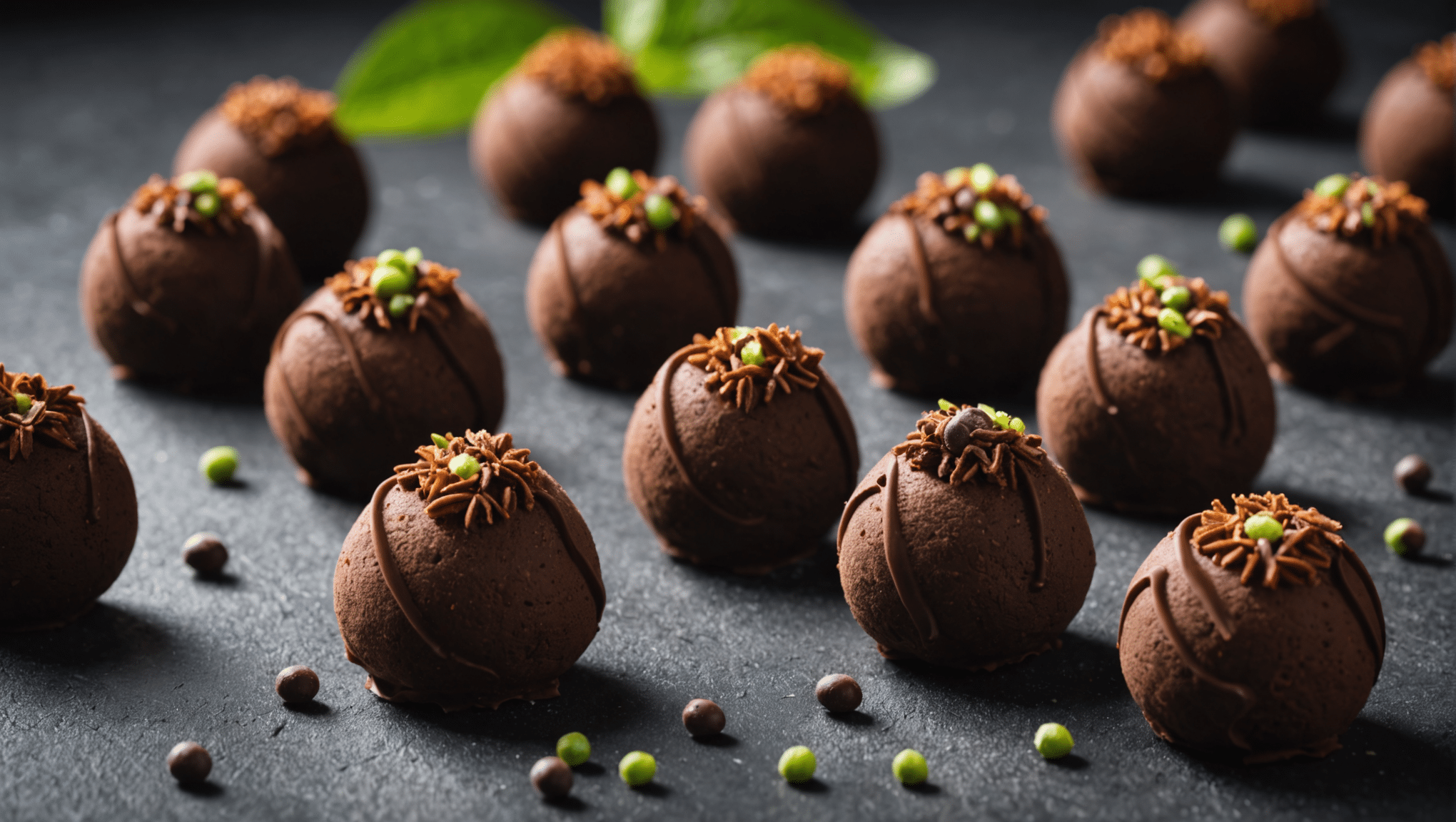 Long Pepper Infused Chocolate Truffles