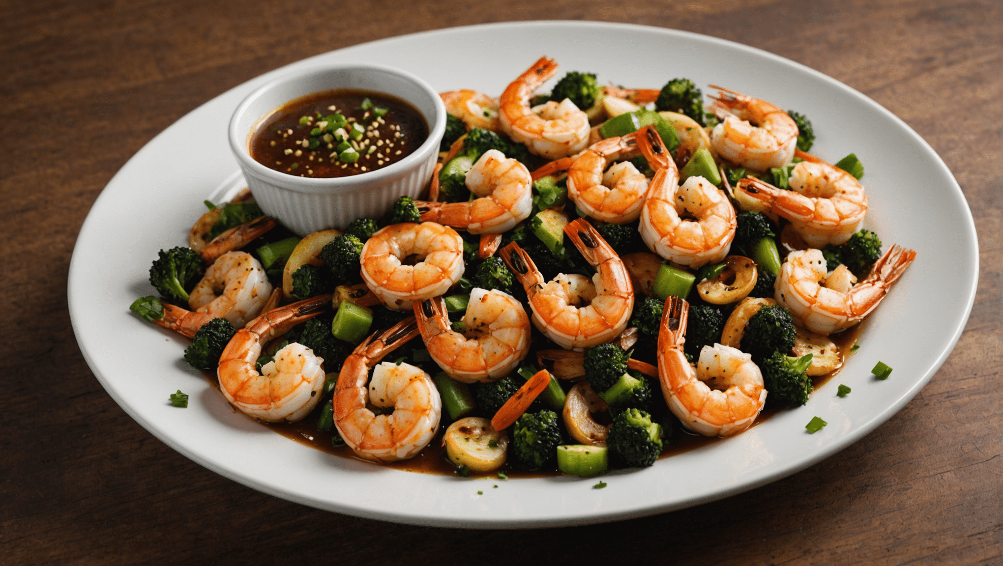 Long Pepper and Garlic Broiled Shrimp