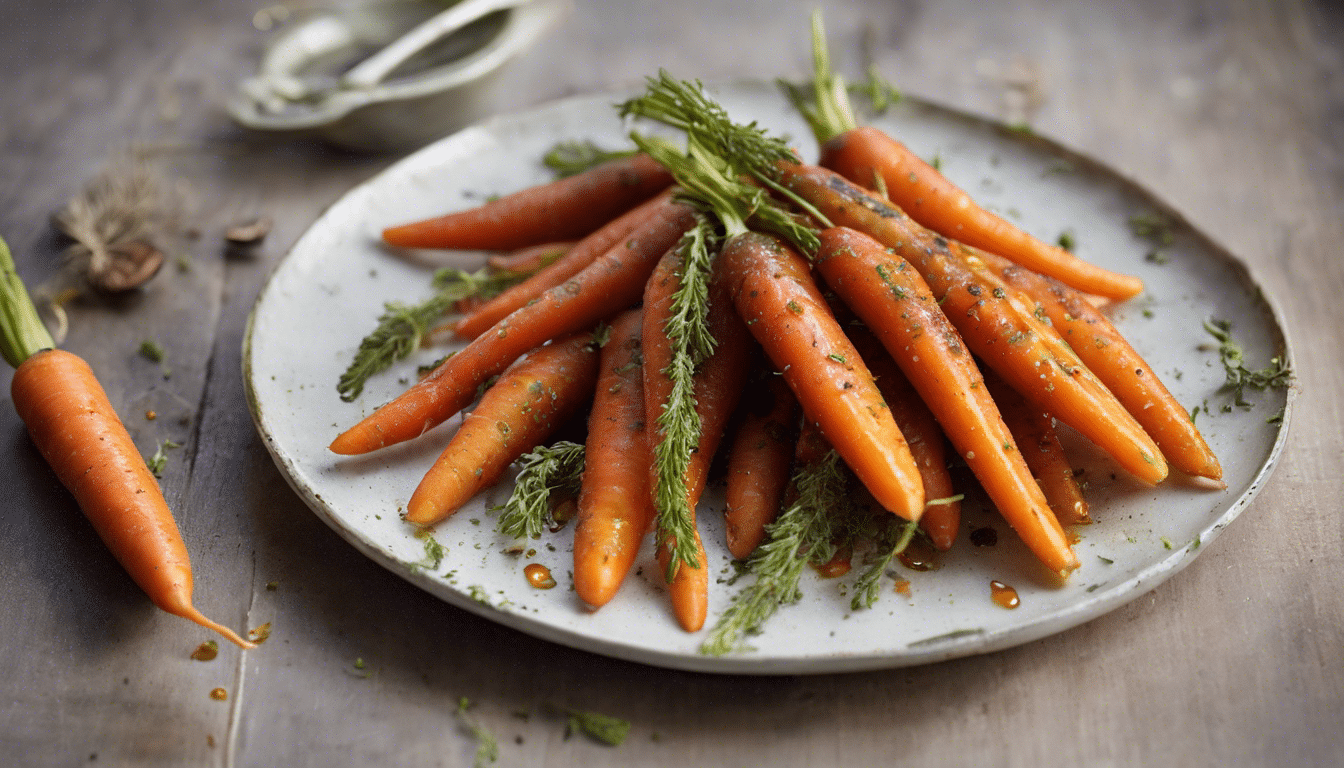 Long Pepper and Honey Glazed Carrots