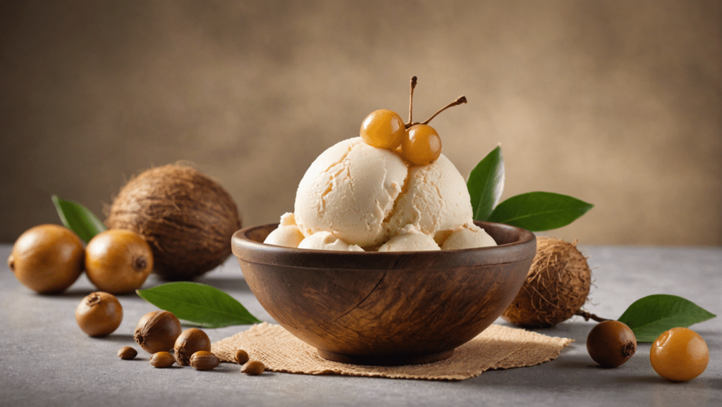 Longan Coconut Ice Cream