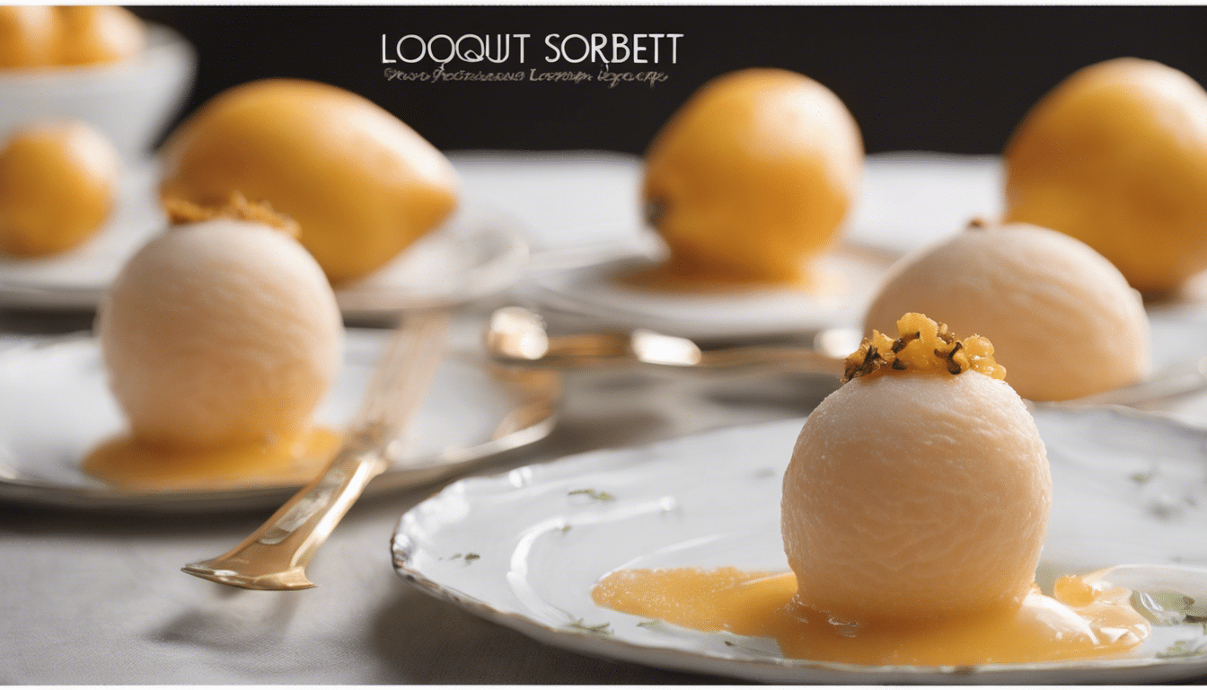 A bowl of freshly made loquat sorbet