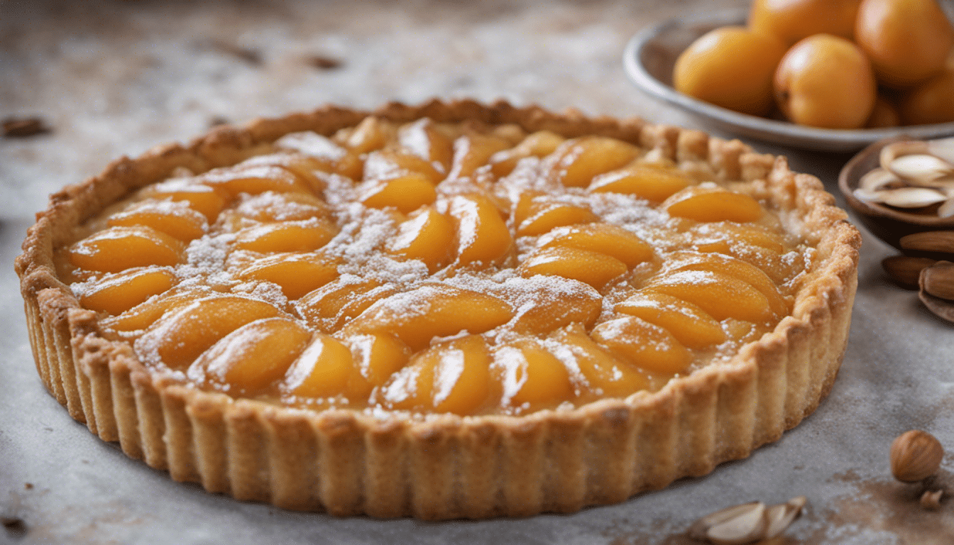 Loquat and Almond Tart