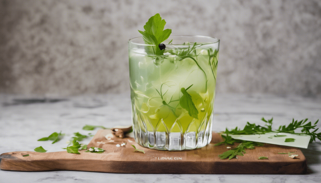 Lovage Infused Gin Cocktail