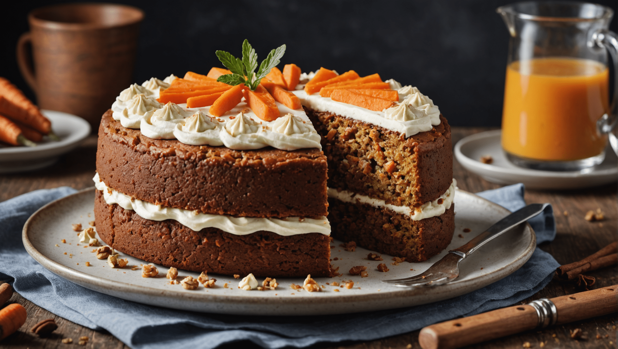 Mace-spiced Carrot Cake