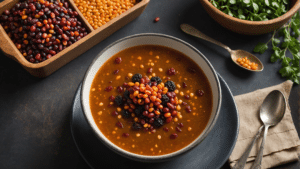 Magellan Barberries with Lentil Soup