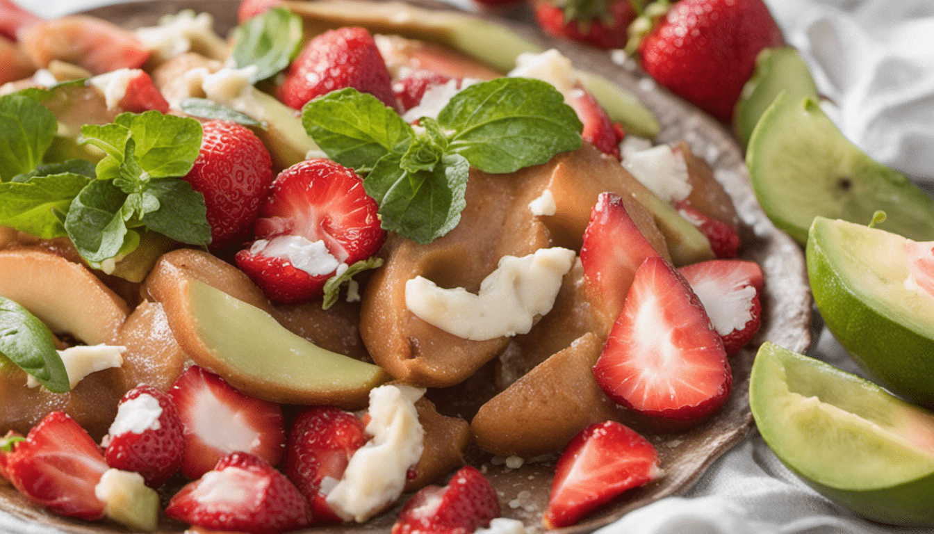 Mamey Sapote and Strawberry Salad