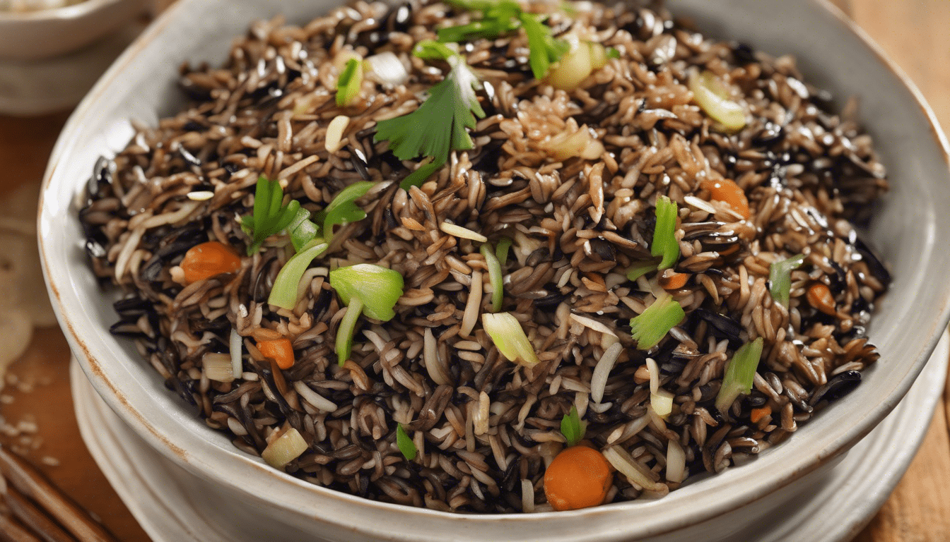 Manchurian Wild Rice Pilaf with Garlic and Onions
