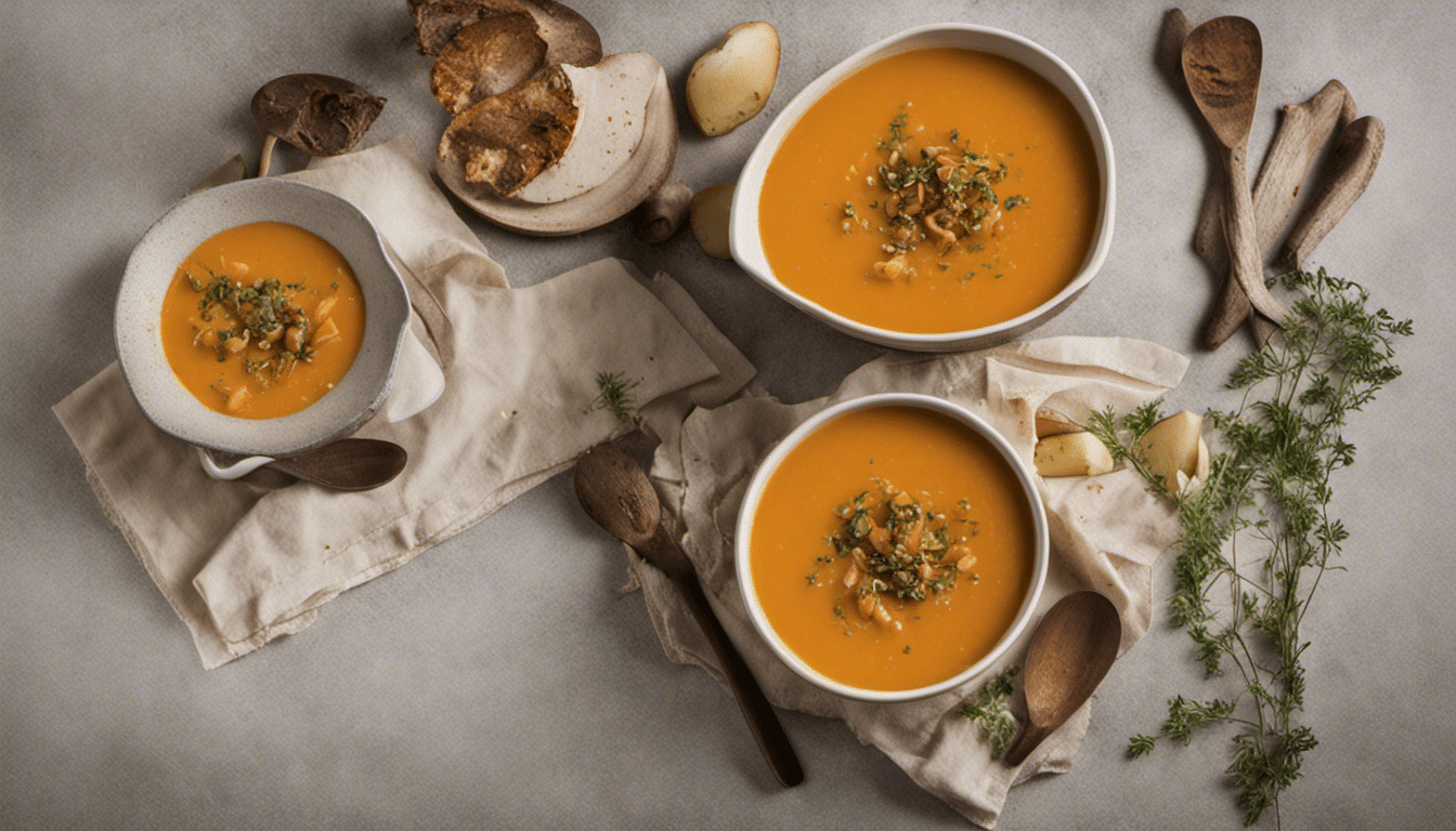 Maple Glazed Carrot and Parsnip Soup.