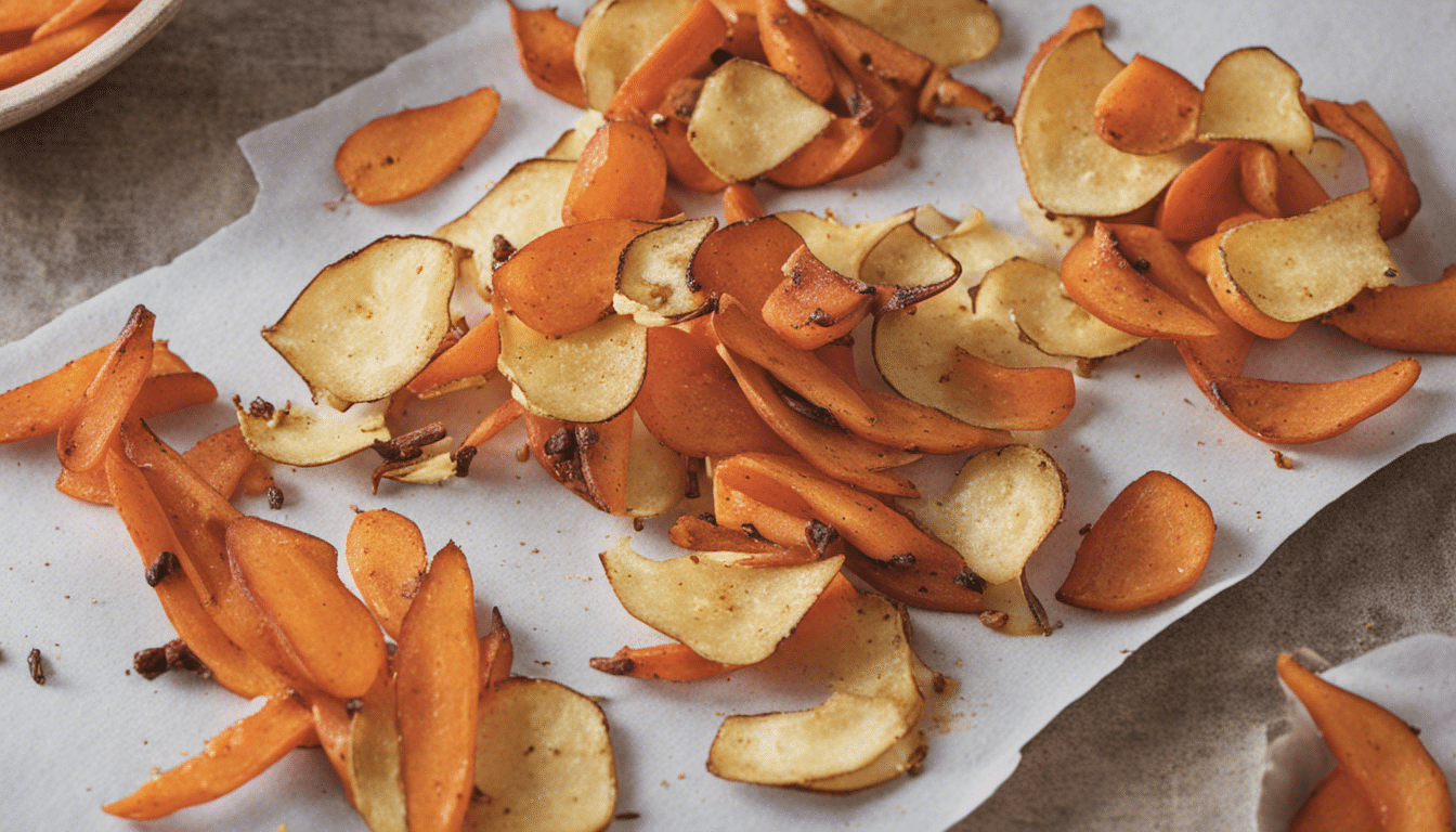 Maple-Roasted Carrot and Parsnip Chips