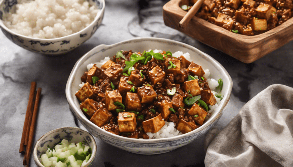 Mapo Tofu spiced with Sichuan Pepper