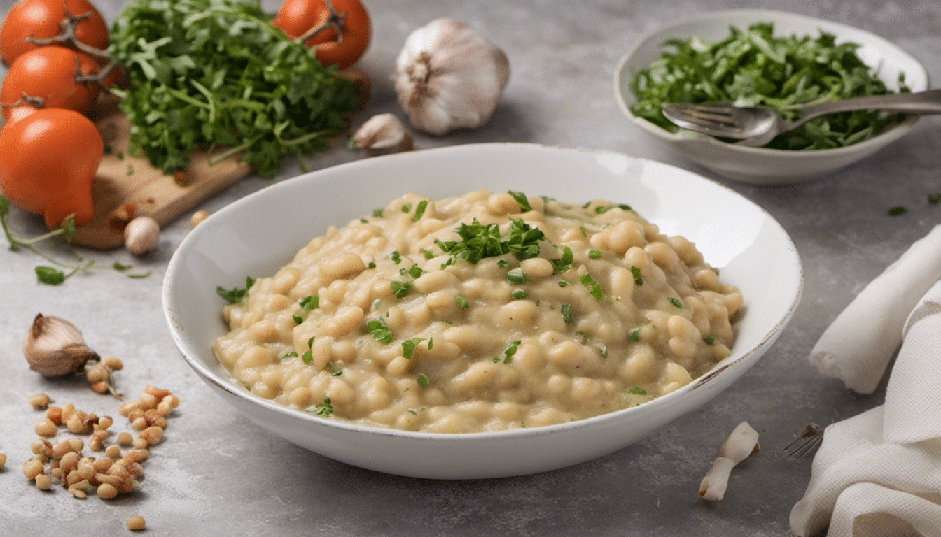 Mashed Beans with Garlic